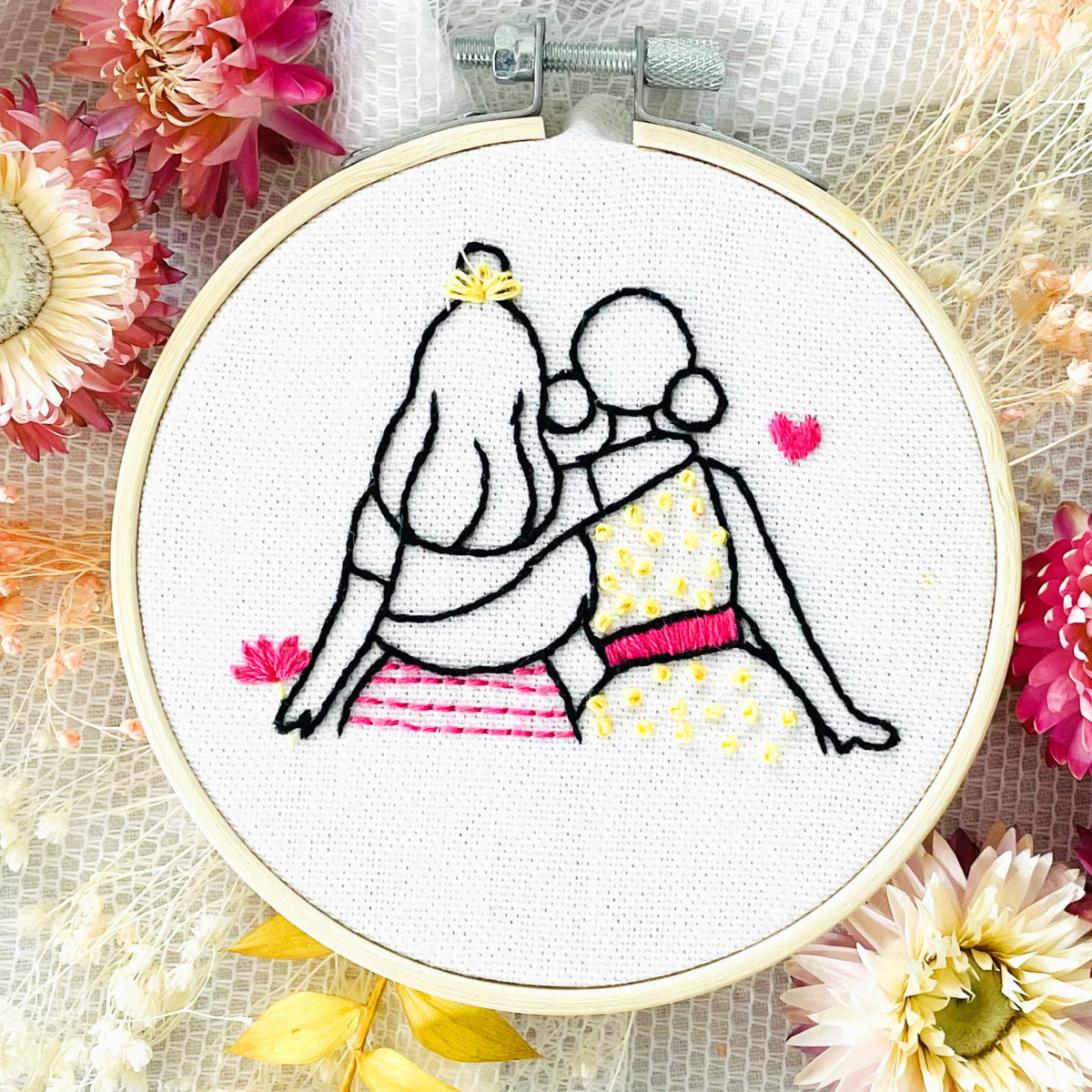 Kit broderie Meilleures copines