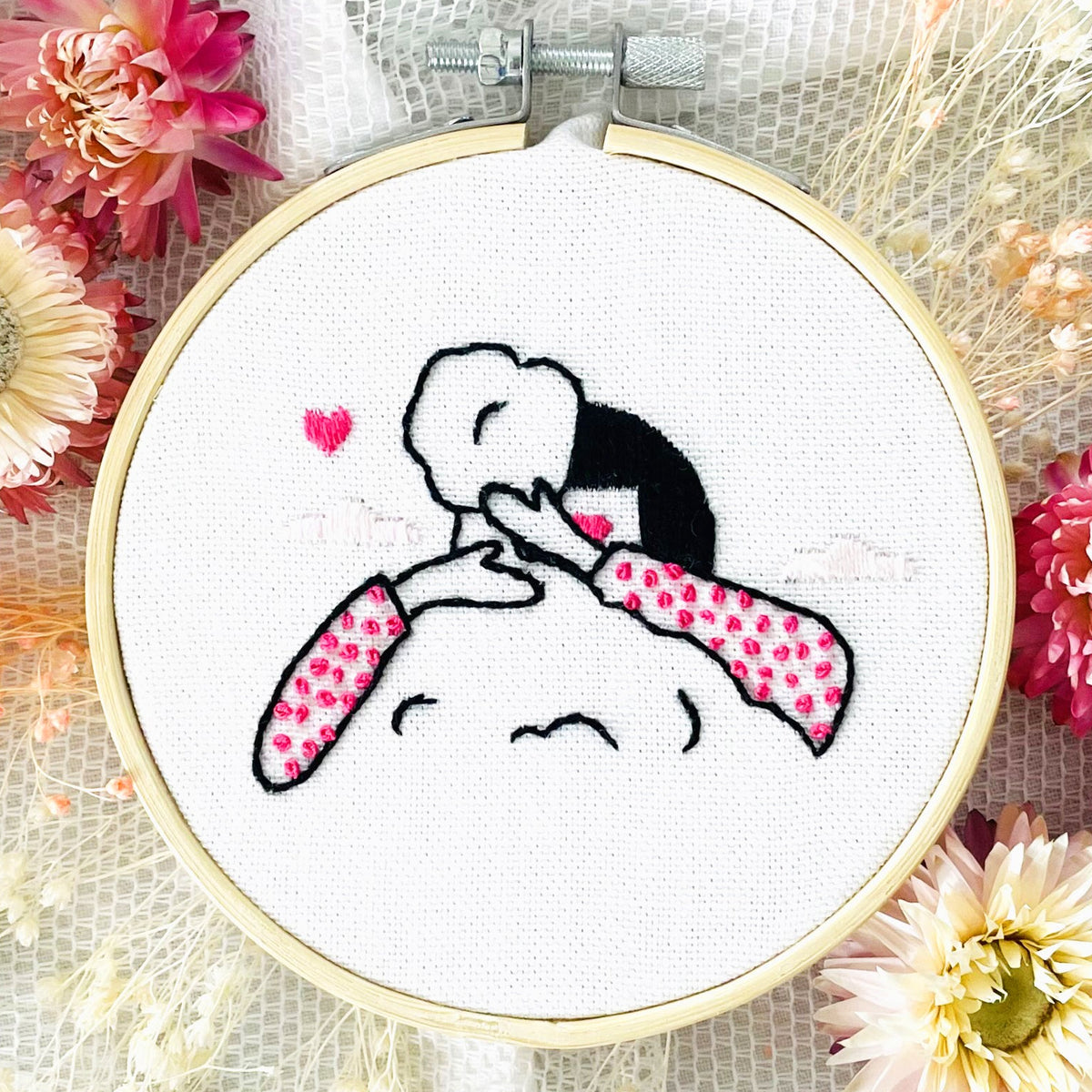 Kit broderie Tu me manques