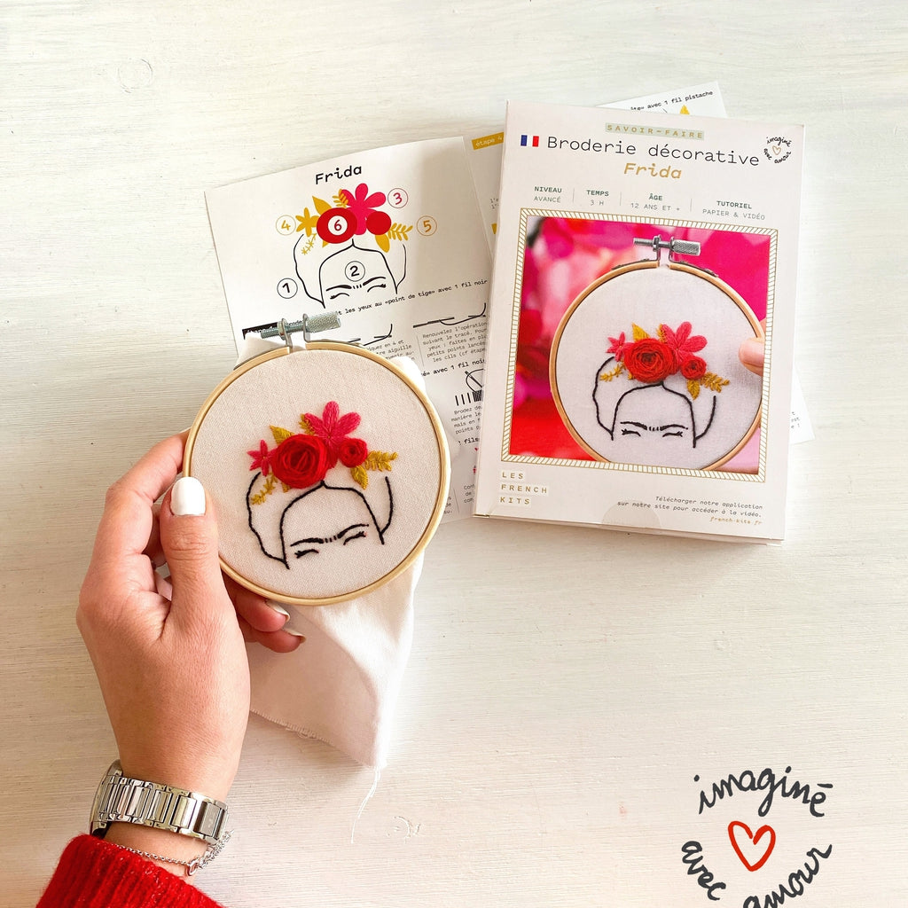 Contenu du kit broderie Frida