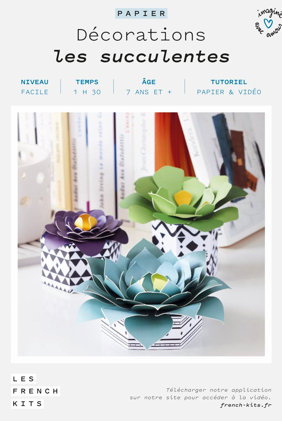 comment realiser une succulente en papier kit complet