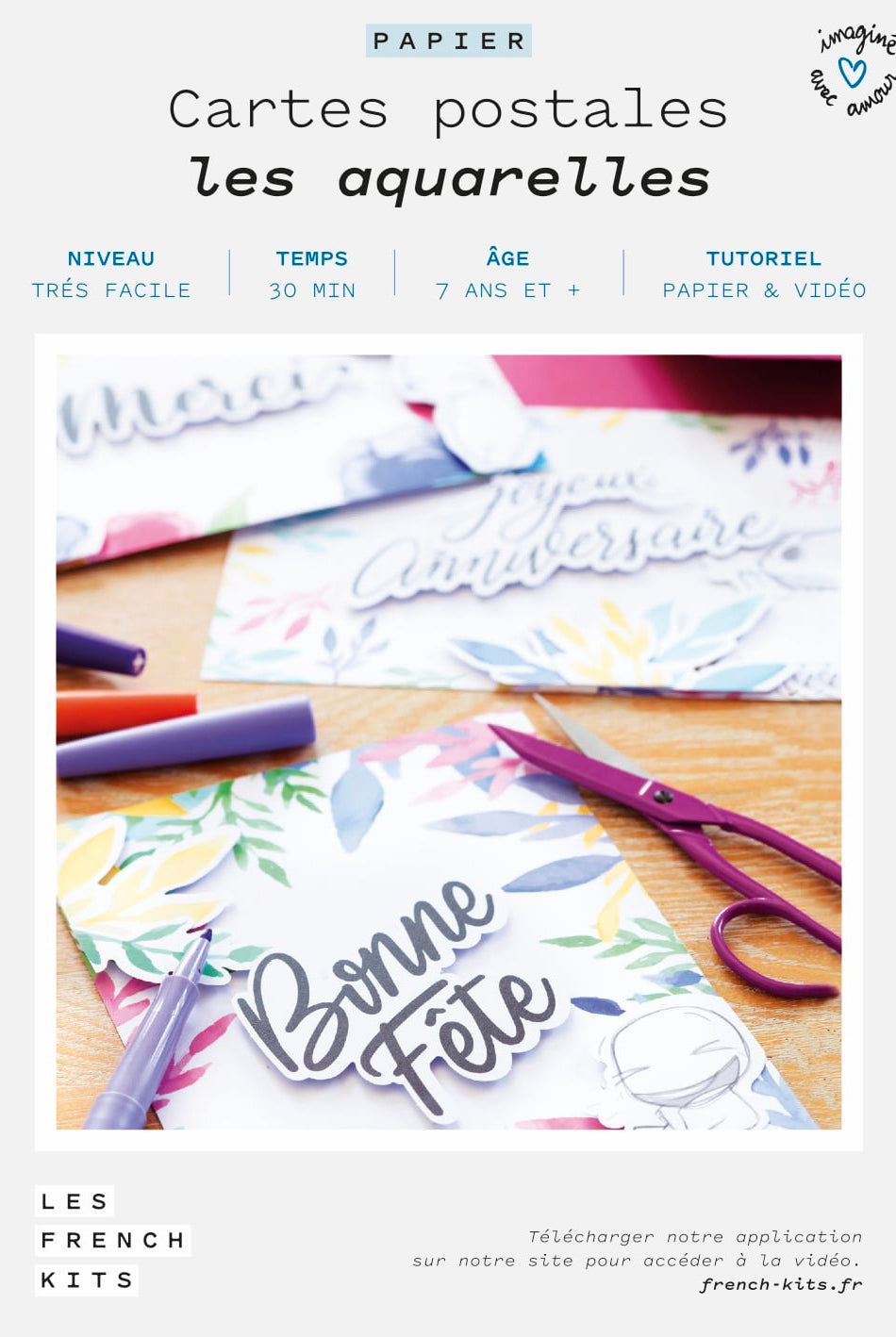 comment créer une carte postale artistique personnalisée kit complet