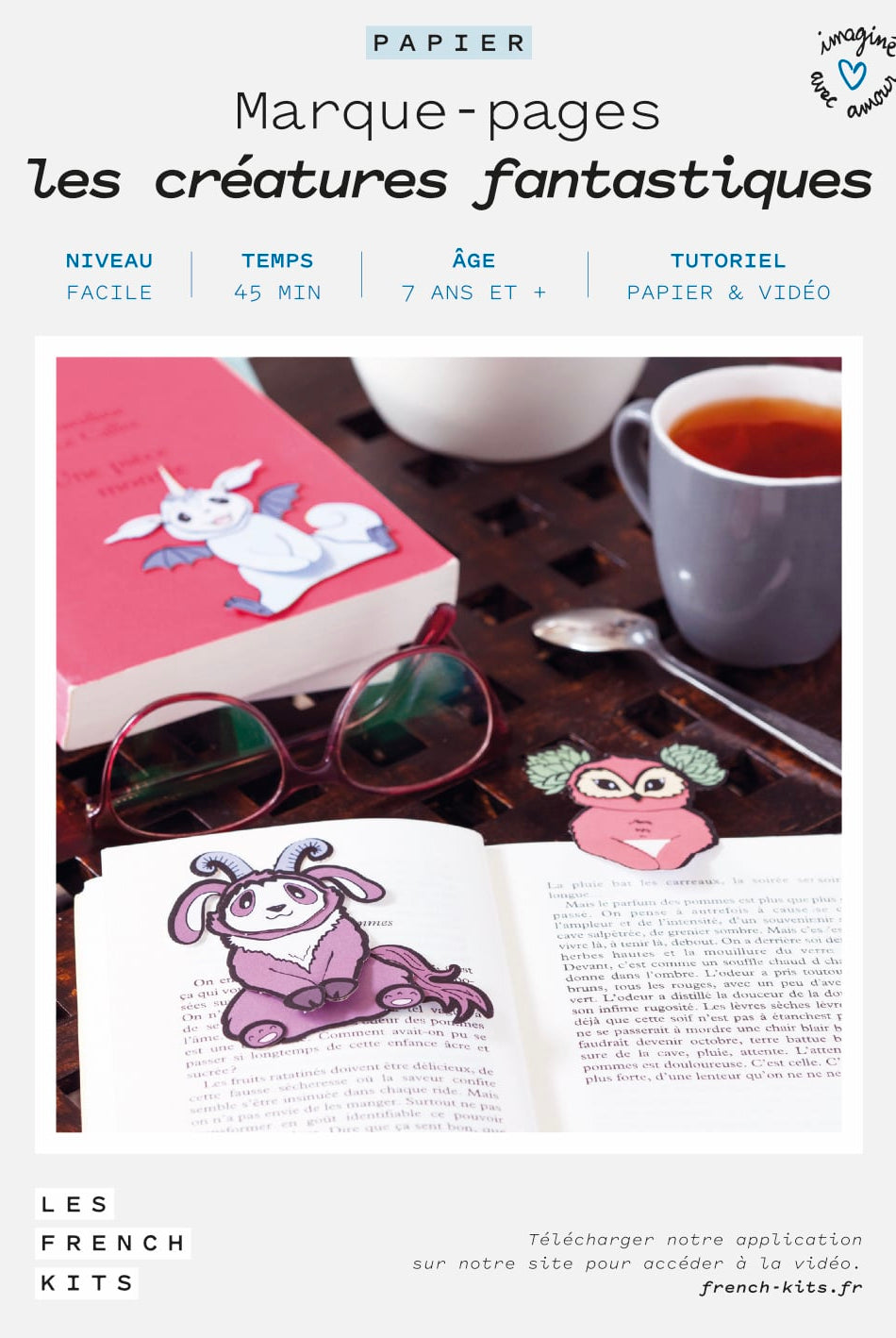 comment créer un marque page en papier créatures fantastiques