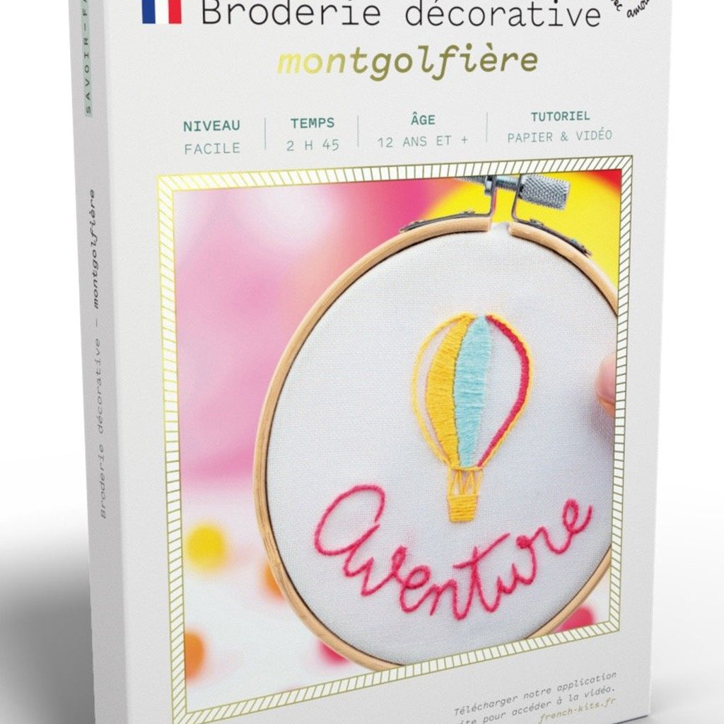 Kit broderie Montgolfière