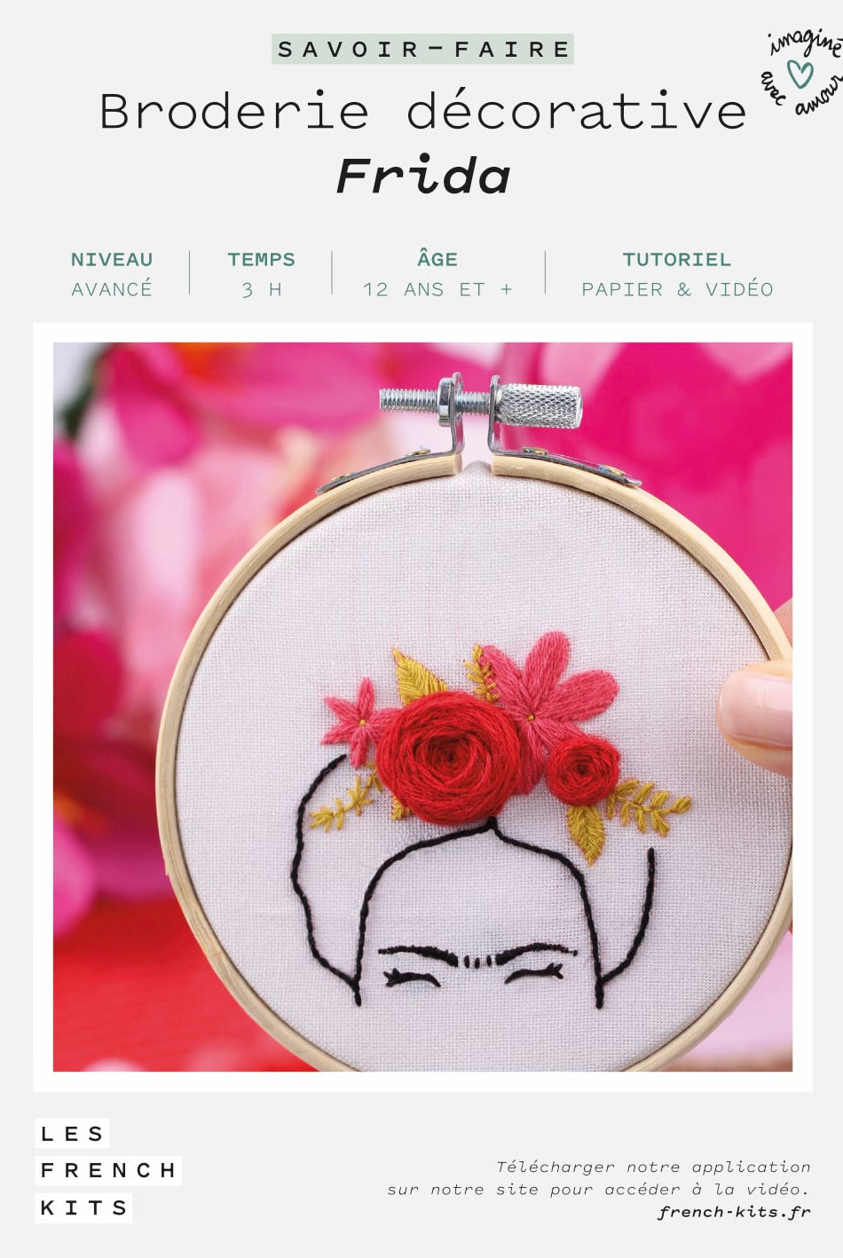 comment realiser une broderie decorative frida kahlo sur tambour