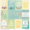 Set papiers Bonheur Partagé - 6 papiers 30,5x31,5 cm + 6 papiers 12x30,5cm