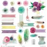 Set papiers Au vert - 12 papiers : 6 papiers 30,5x31,5 cm + 6 papiers 12x30,5cm