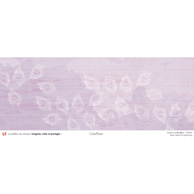 Set papiers Au vert - 12 papiers : 6 papiers 30,5x31,5 cm + 6 papiers 12x30,5cm