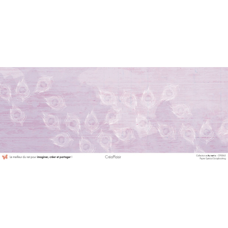 Set papiers Au vert - 12 papiers : 6 papiers 30,5x31,5 cm + 6 papiers 12x30,5cm