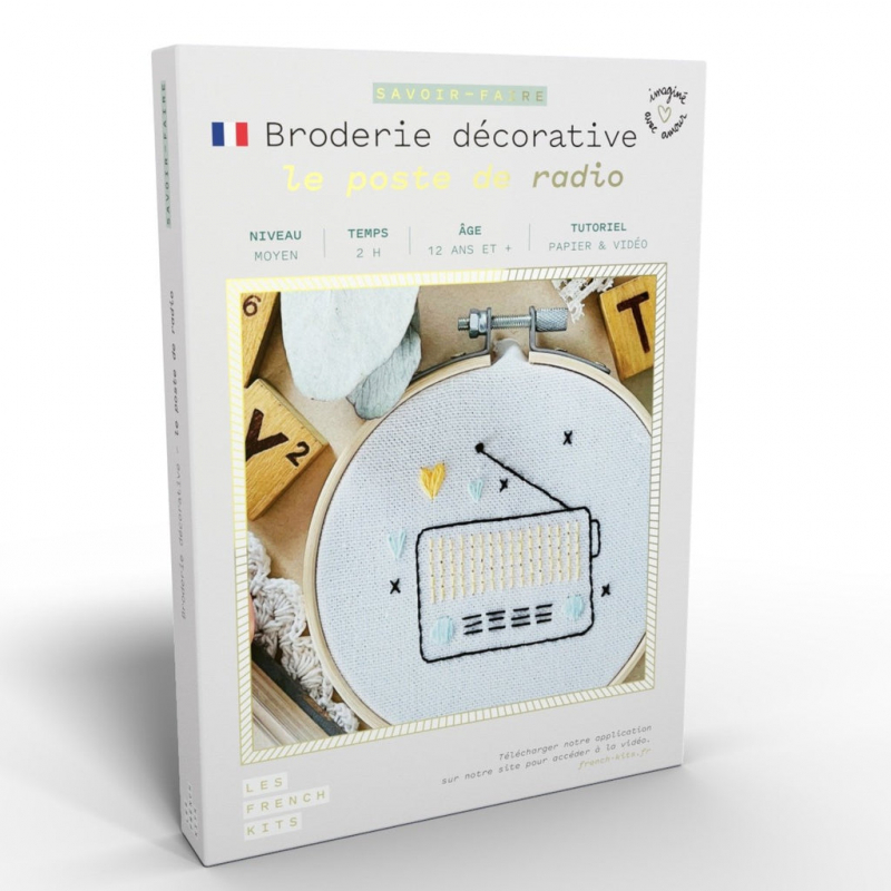 Kit Broderie - Le poste de radio