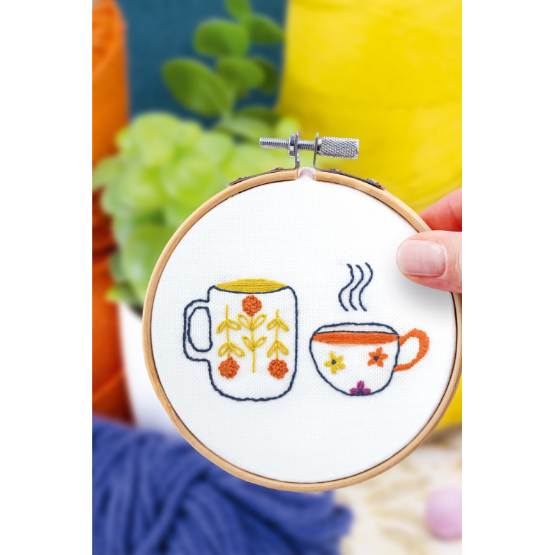 Kit Broderie décorative - Heure du thé