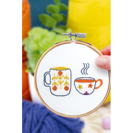Kit Broderie décorative - Heure du thé