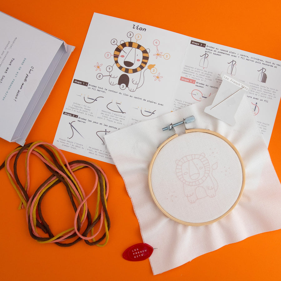 Kit Broderie décorative - Lion