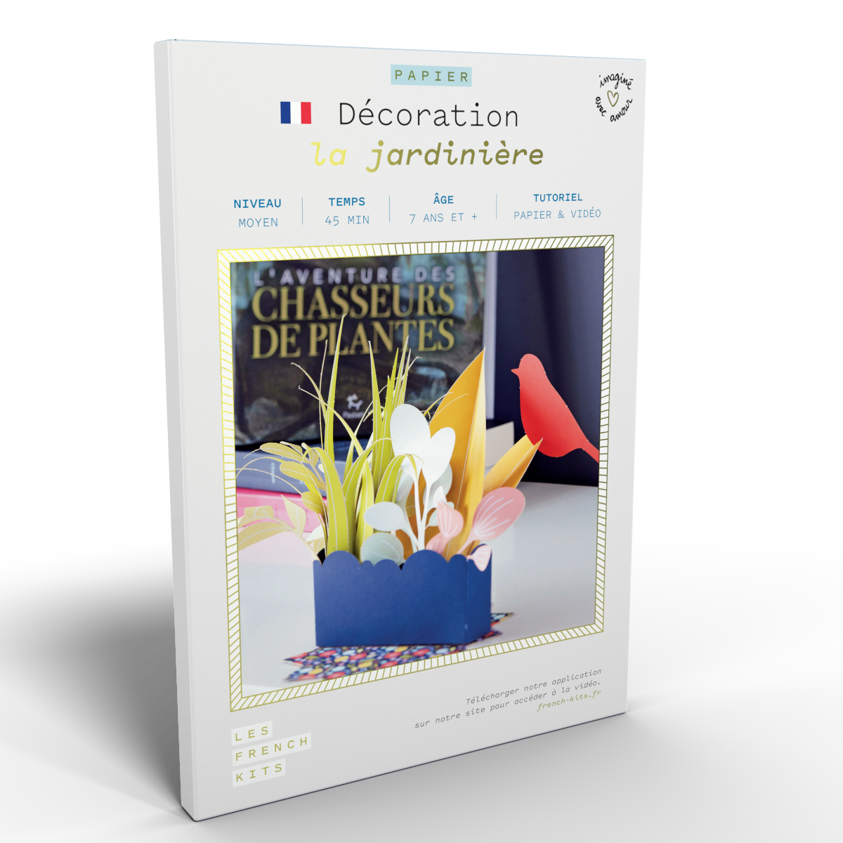 Kit to create a small paper planter