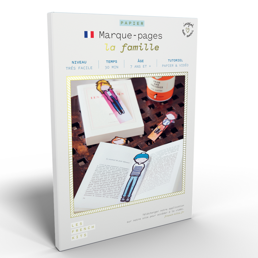 Kit pour créer 8 marques-pages de la famille