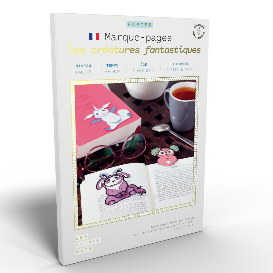 Kit pour créer 4 créatures fantastiques en papier