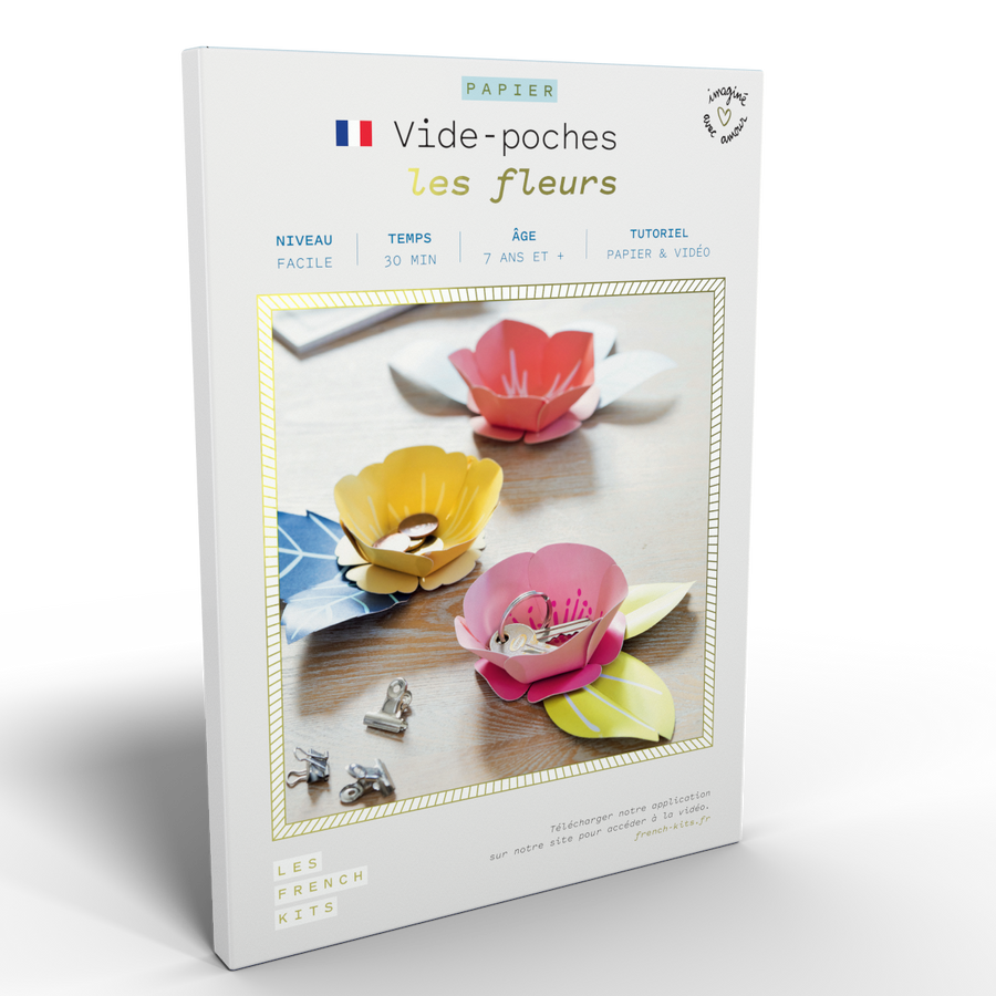 Kit pour créer 3 vide-poches Fleurs