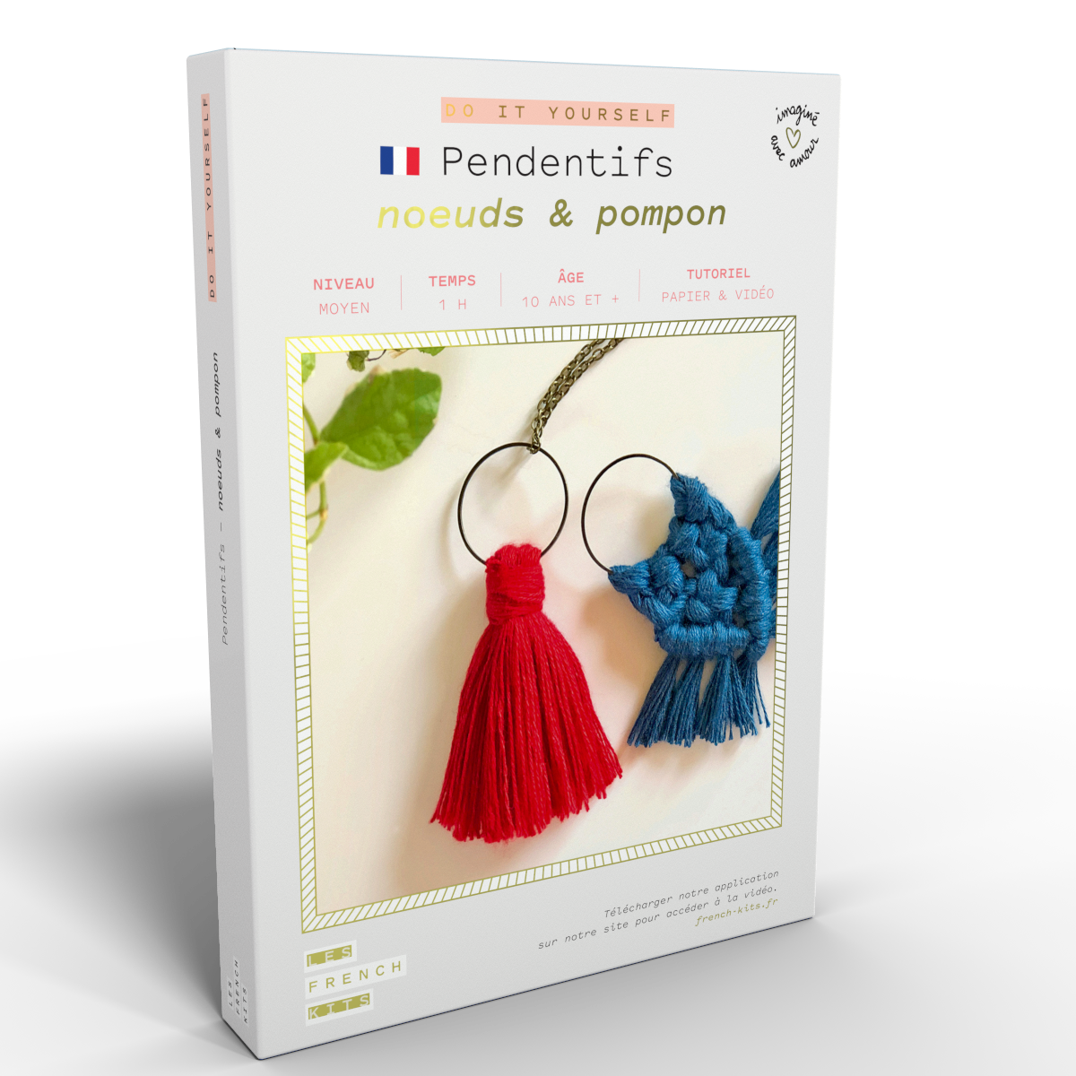 Kit Macramé Pendentifs - Nœuds & Pompon