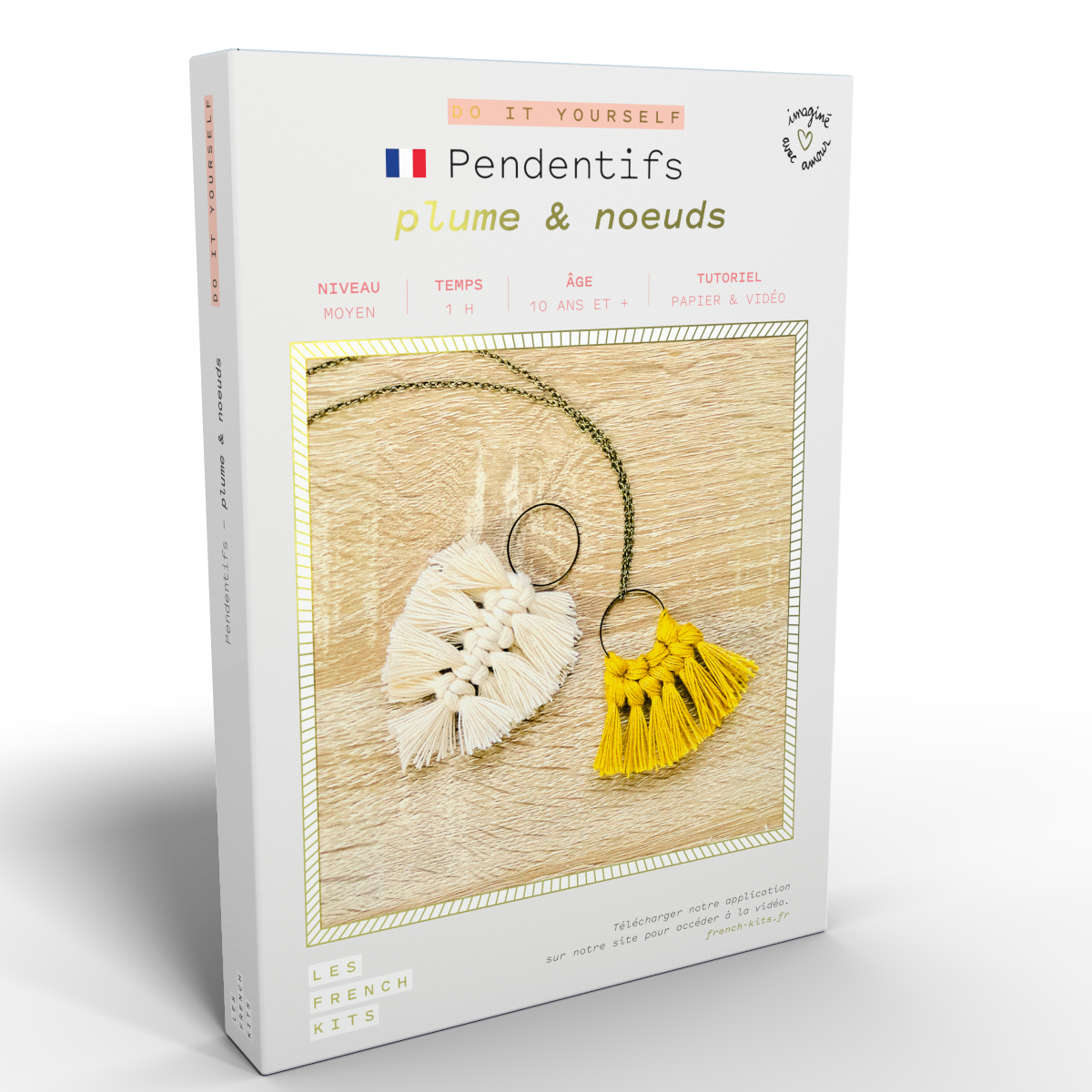 Macramé Kit Pendants - Feather & Knots
