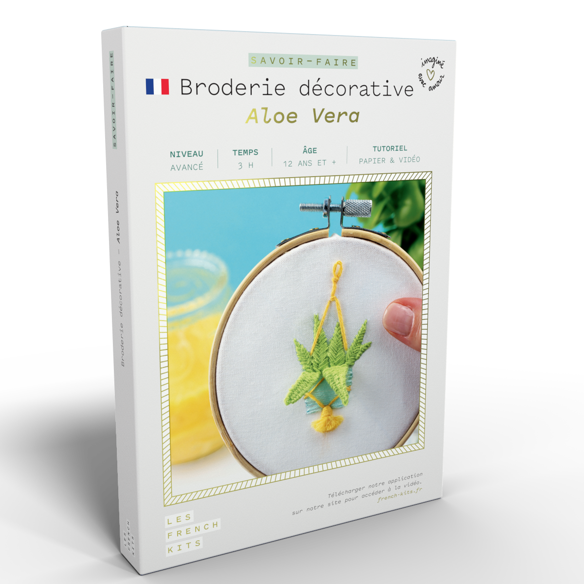 Green Embroidery Kit - Aloe Vera