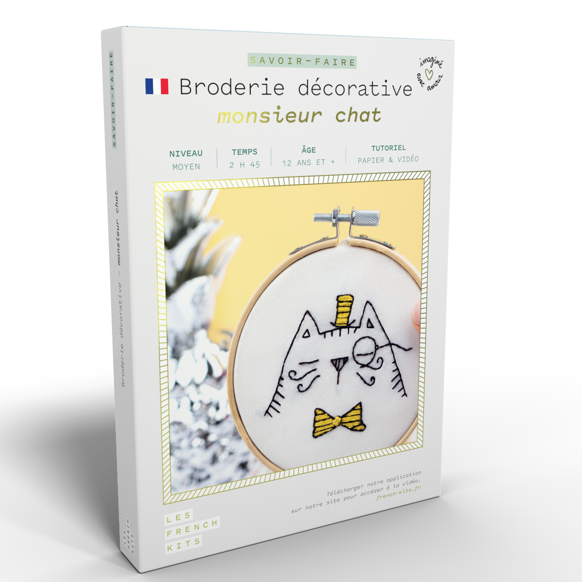 Mr. Cat Embroidery Kit