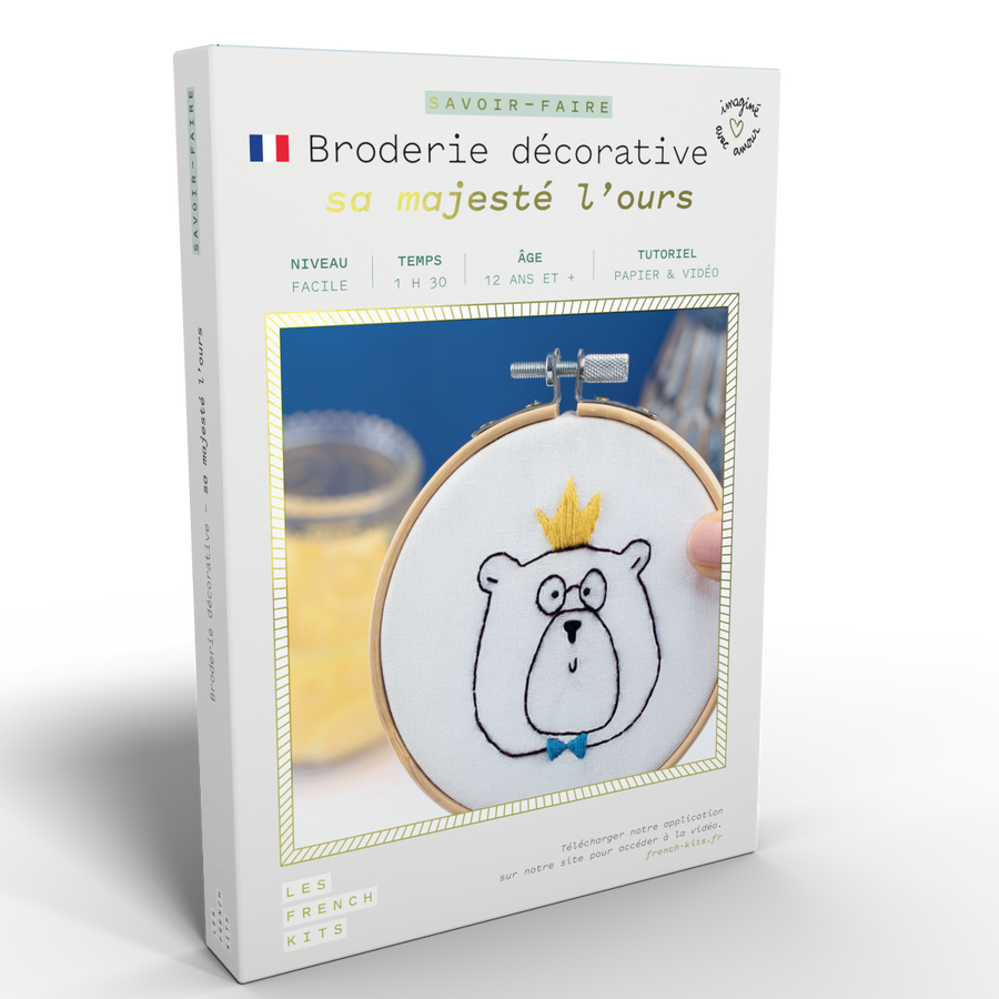 Kit Broderie Sa Majesté L’Ours
