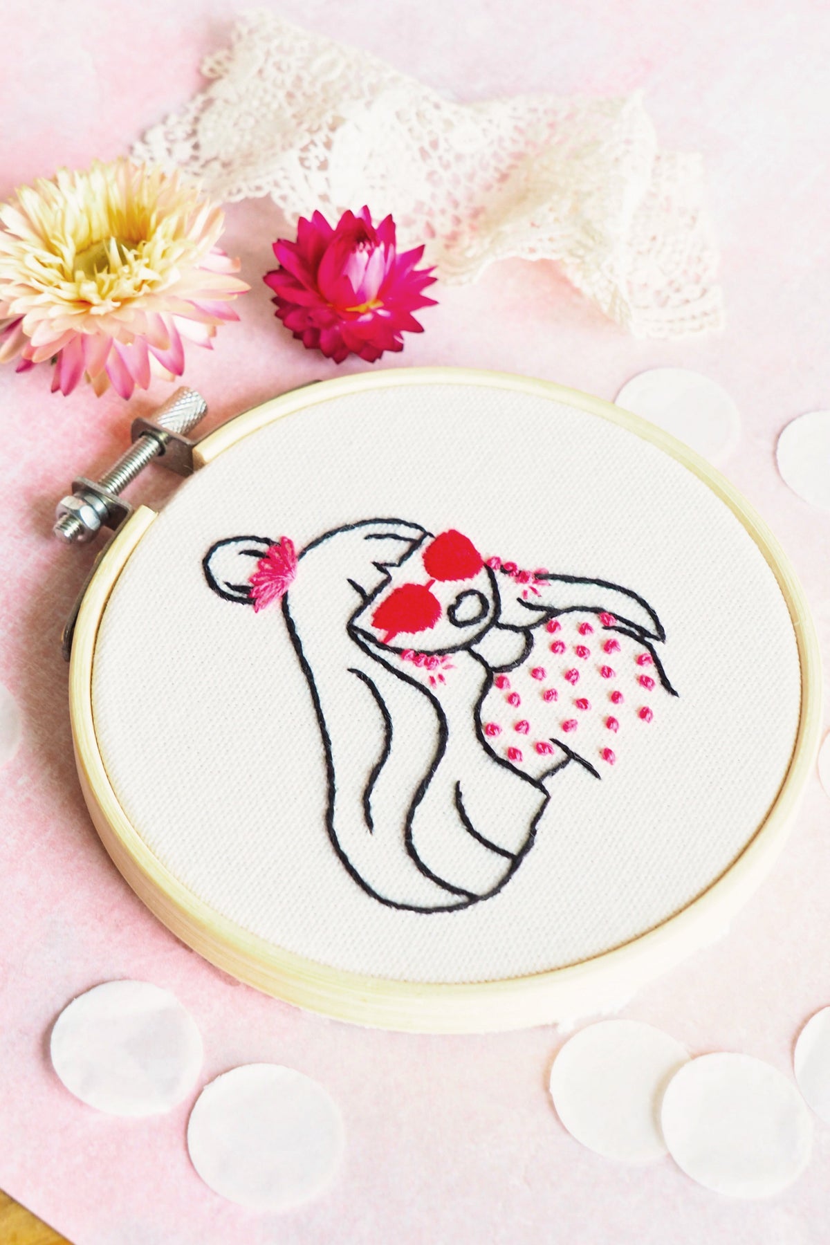 Free Woman Embroidery Kit
