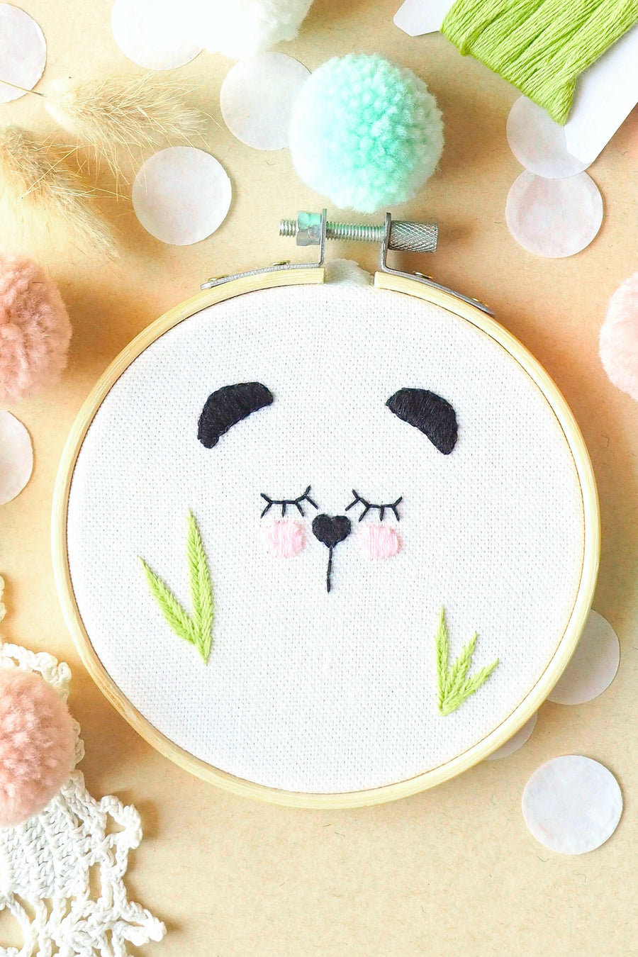 Panda Embroidery Kit