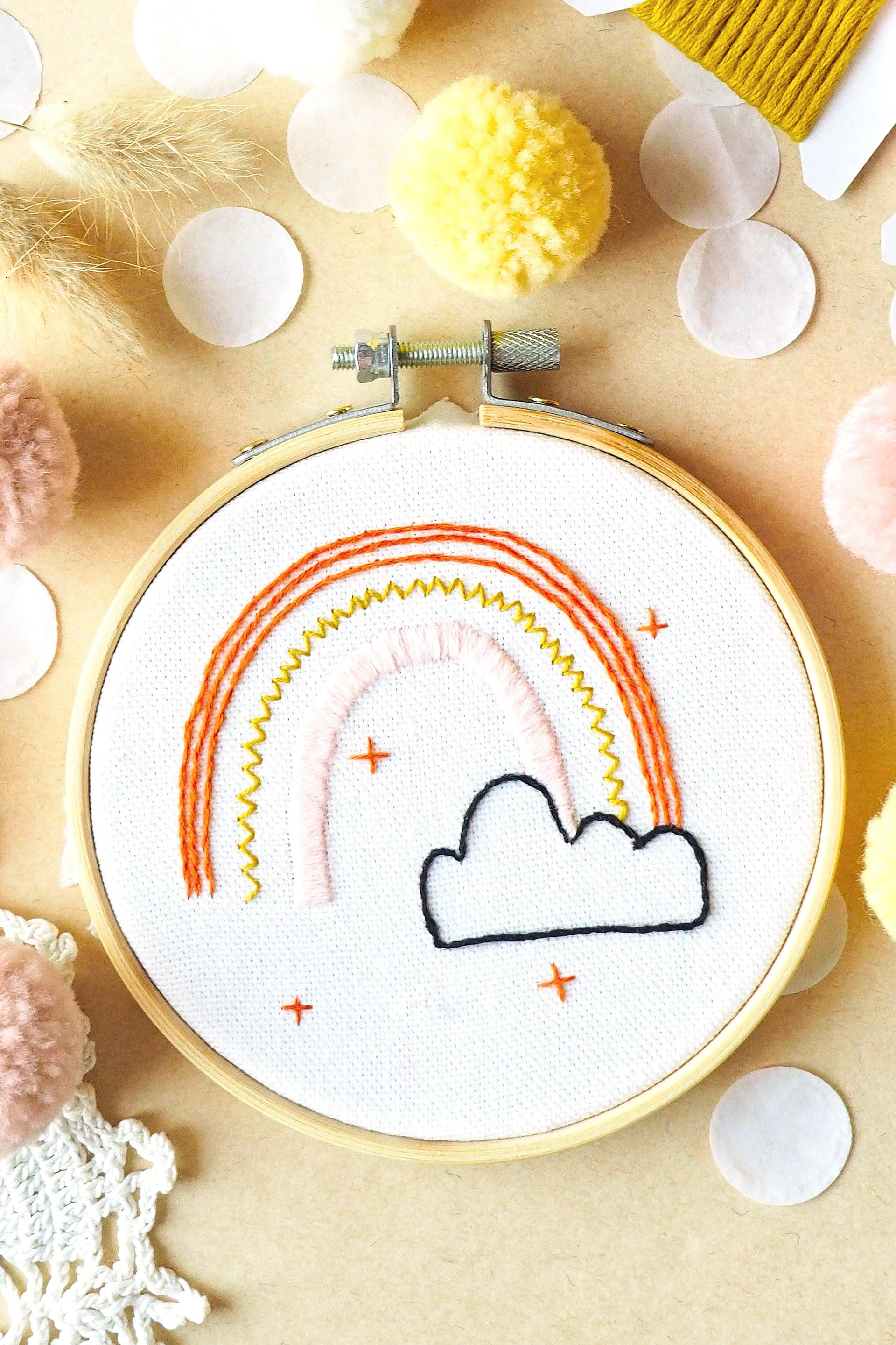 Kit Broderie Arc en ciel