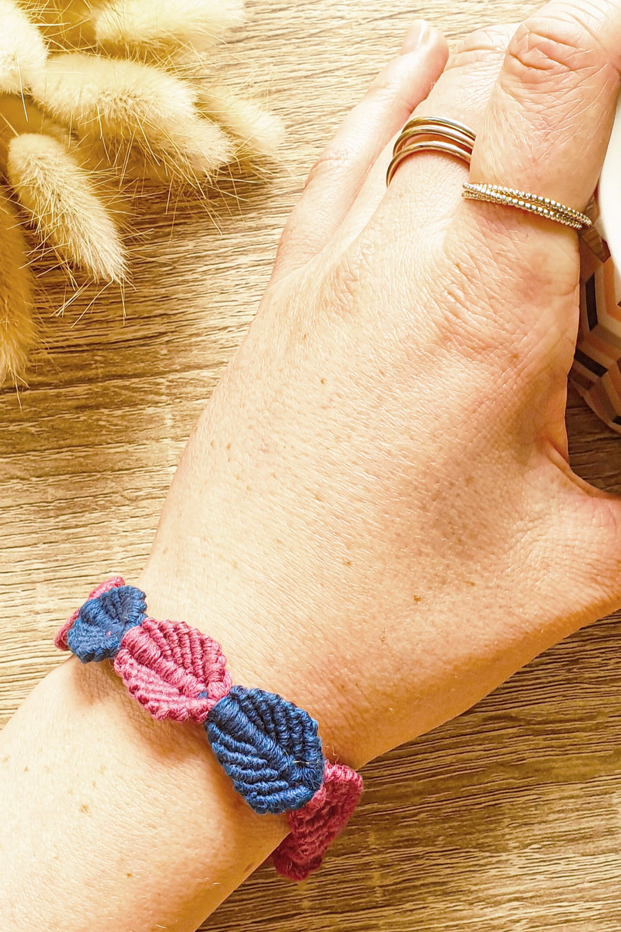 Kit Macramé Bracelet - Jolies Feuilles