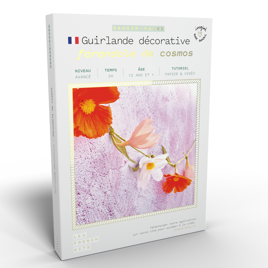 Kit Art Floral "Guirlande décorative" - Farandole de cosmos