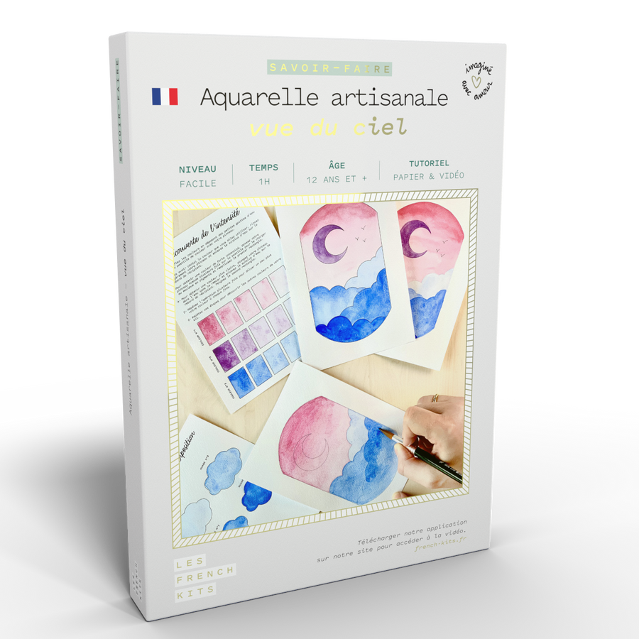 Kit Aquarelle Artisanale "Vue du ciel"