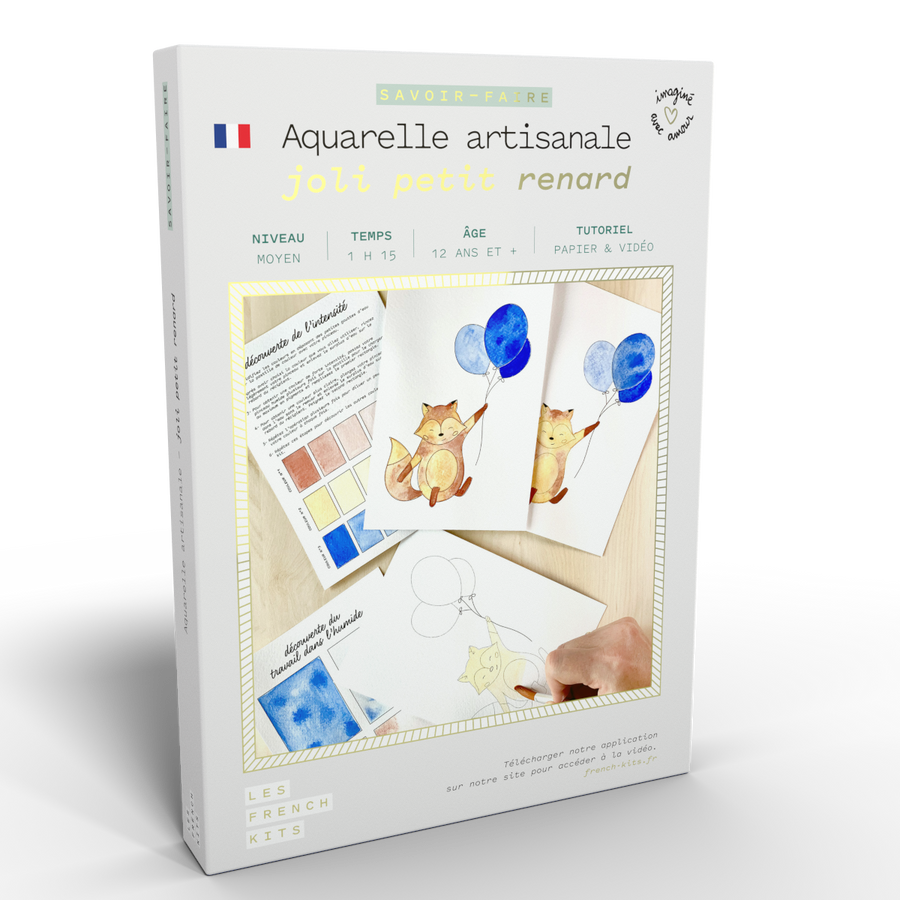 Kit Aquarelle Artisanale "Joli Petit Renard"