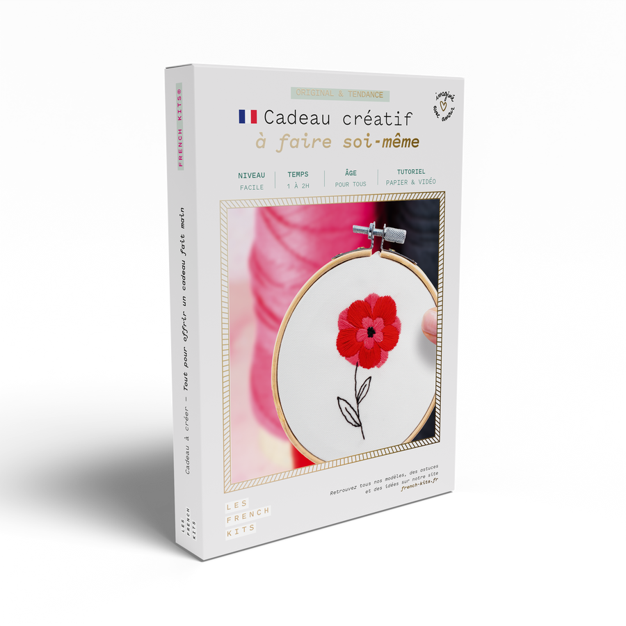 Kit Broderie décorative - Grande fleur