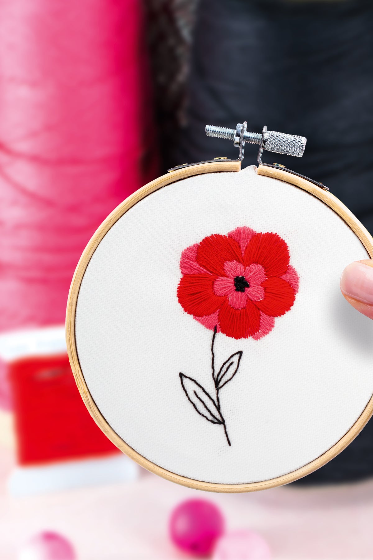 Decorative Embroidery Kit - Large Flower