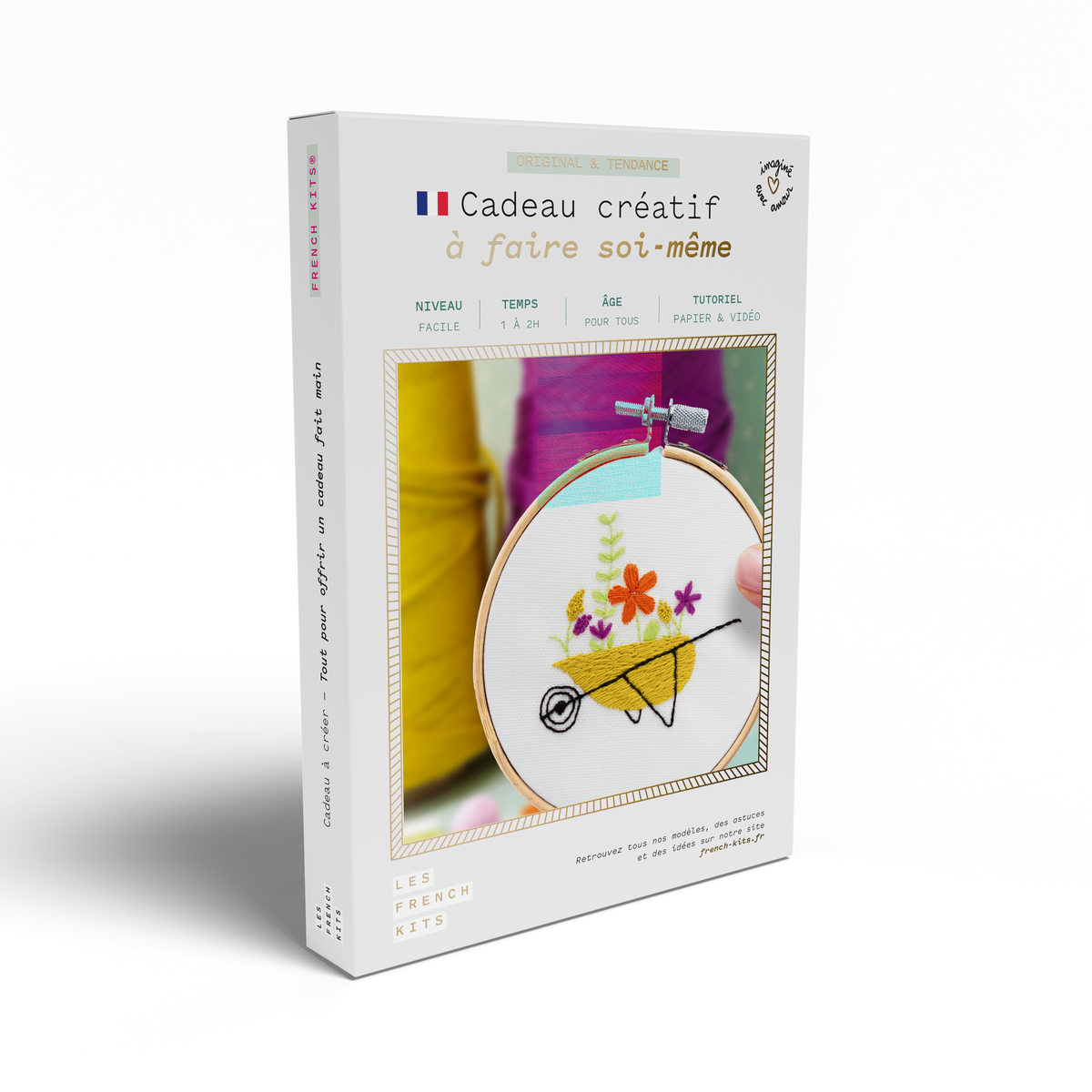 Decorative Embroidery Kit - Vegetable Wheelbarrow