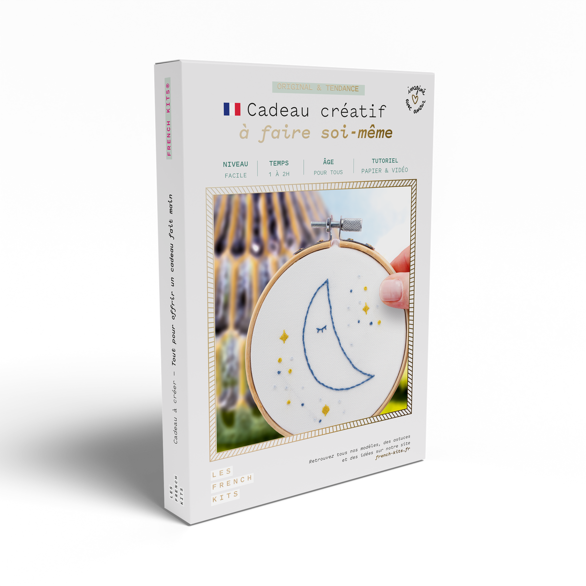 Kit Broderie décorative - Lune nostalgique