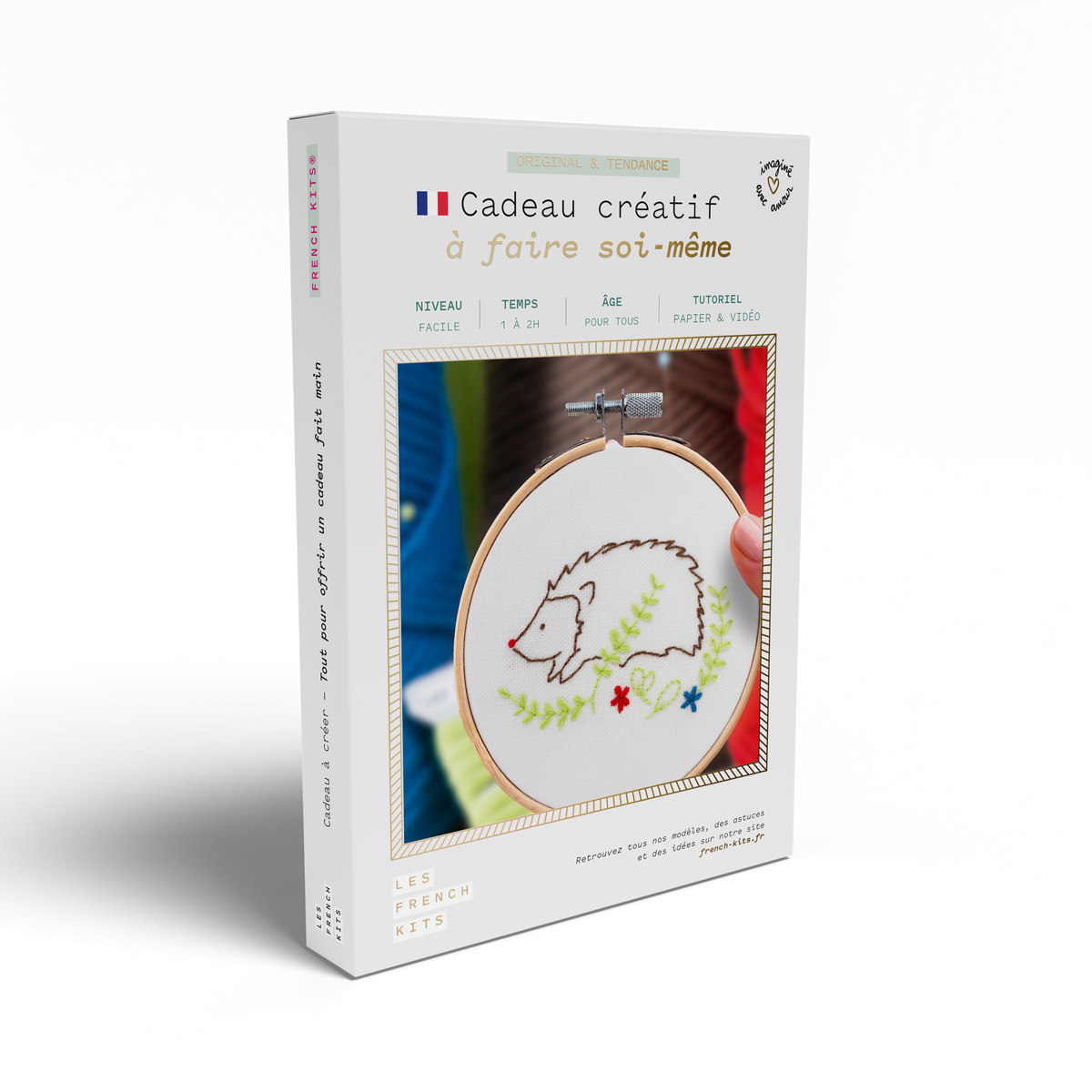 Kit Broderie décorative - Hérisson