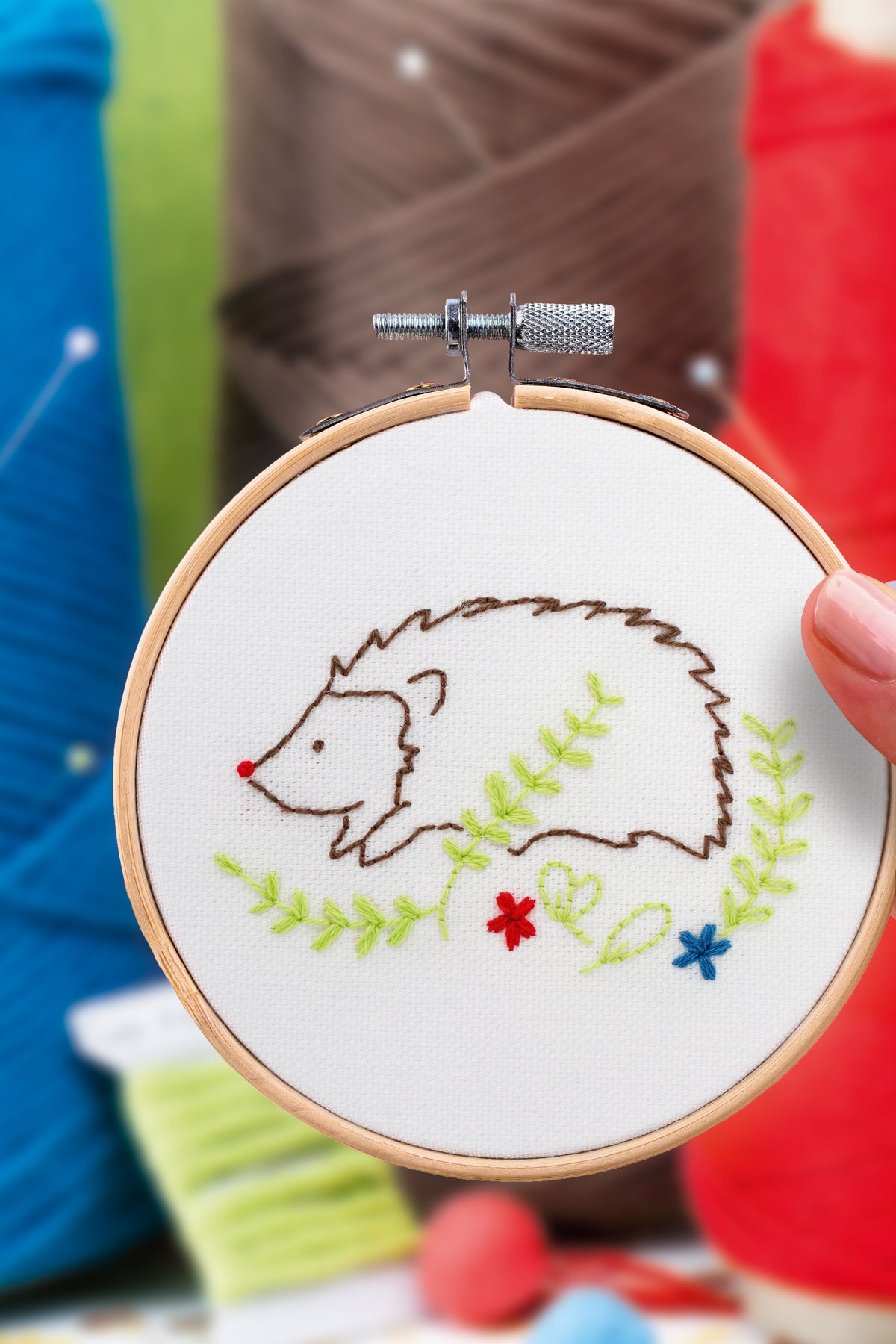 Kit Broderie décorative - Hérisson