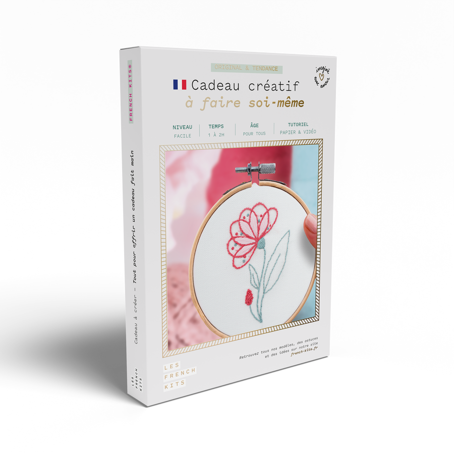Kit Broderie décorative - Jolie fleur
