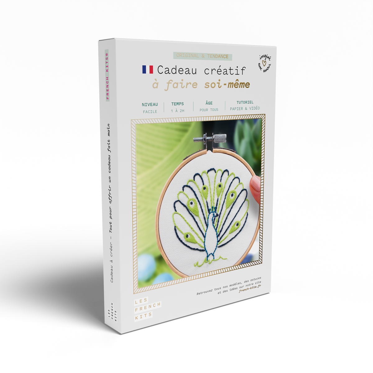 Kit Broderie décorative - Paon