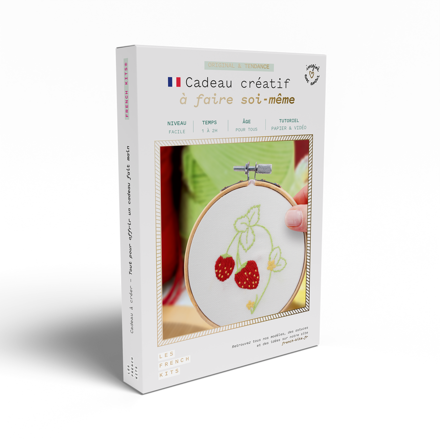 Kit Broderie décorative - Fraisier