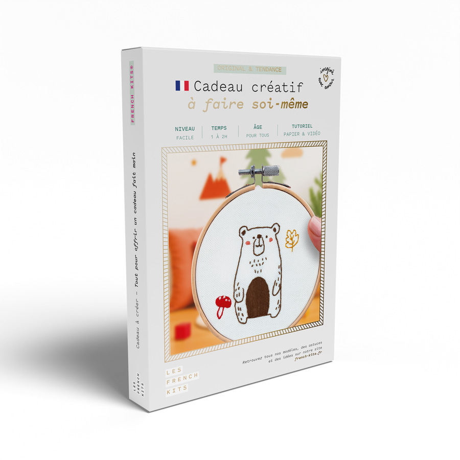 Kit Broderie décorative - Ours