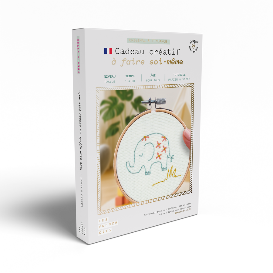 Kit Broderie décorative - Éléphant