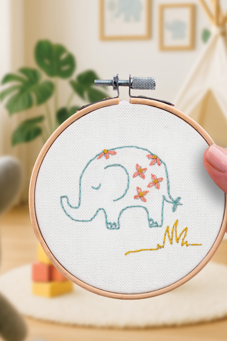 Kit Broderie décorative - Éléphant