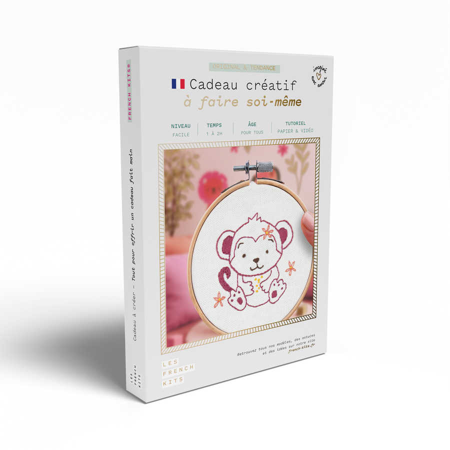 Kit Broderie décorative - Singe