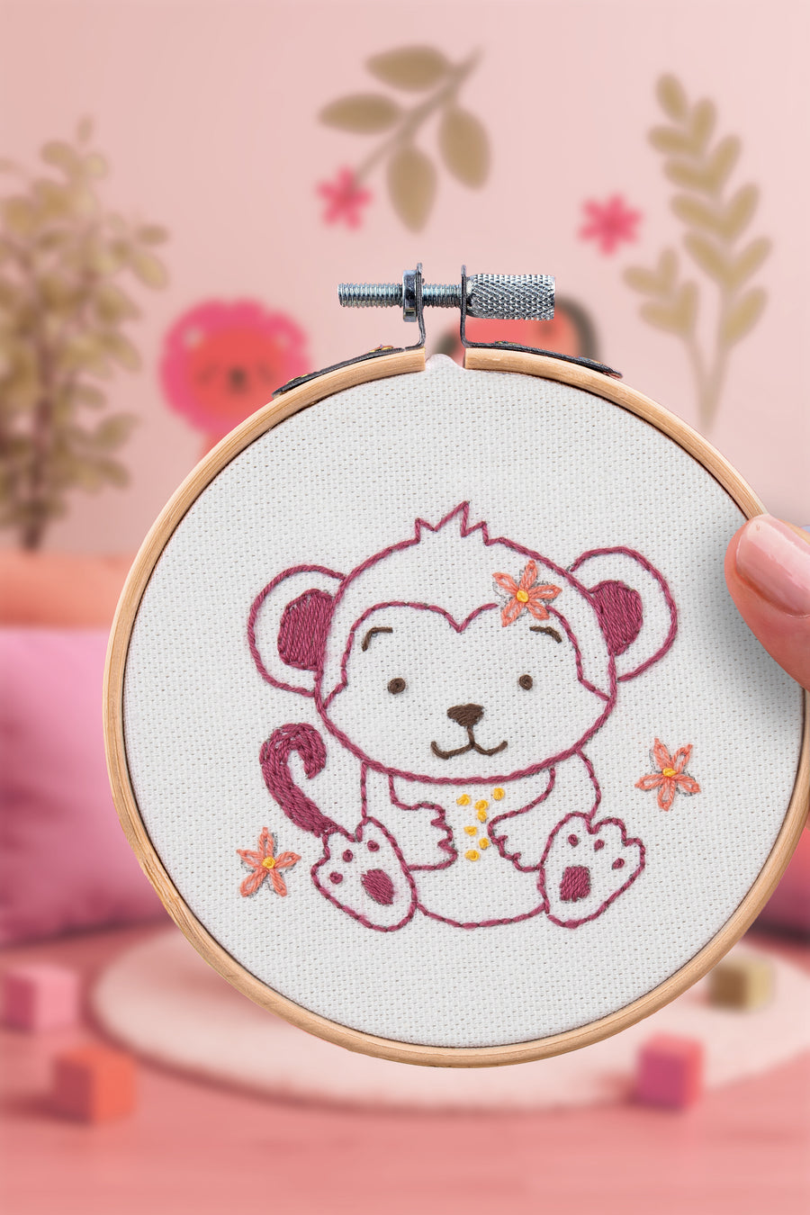 Kit Broderie décorative - Singe