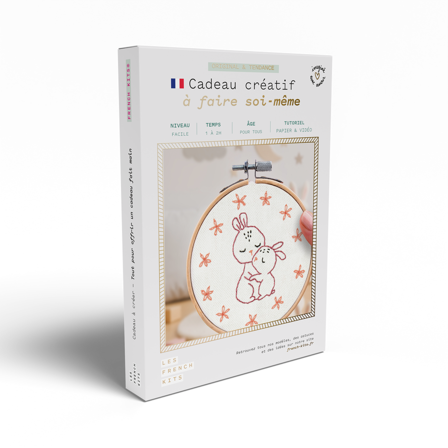 Kit Broderie décorative - Lapins