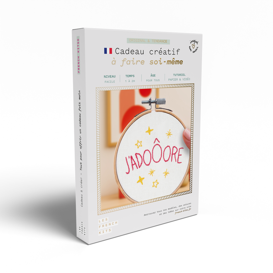 Kit de broderie décorative - J'adooore