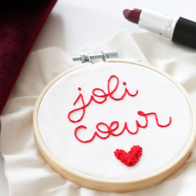 Pretty Heart Embroidery Kit