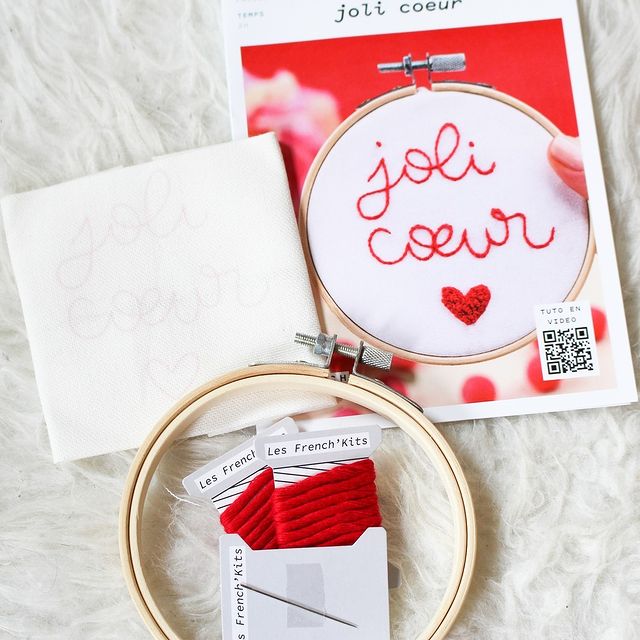 Pretty Heart Embroidery Kit